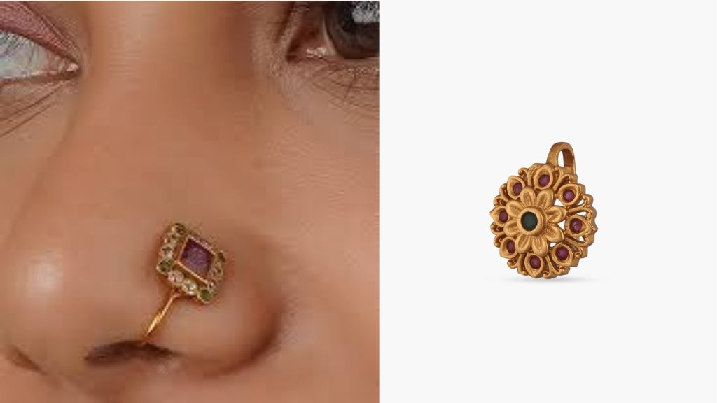 Kundan Nose Pin Design