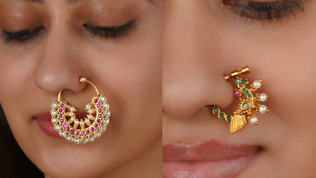 Kundan Nose Pin Design