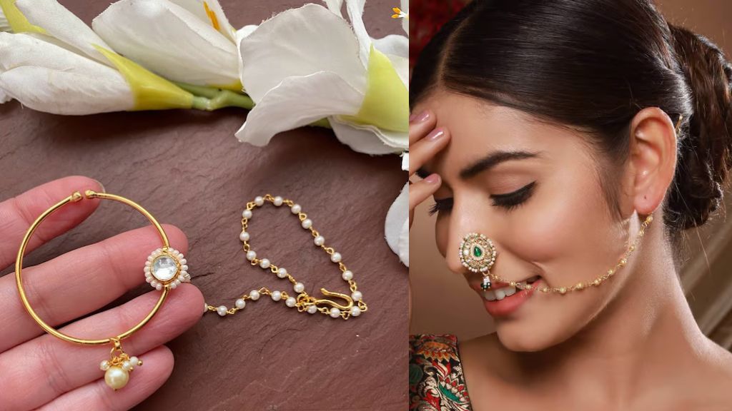 Kundan Nose Pin Design