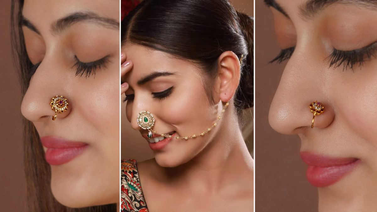 Kundan Nose Pin Design