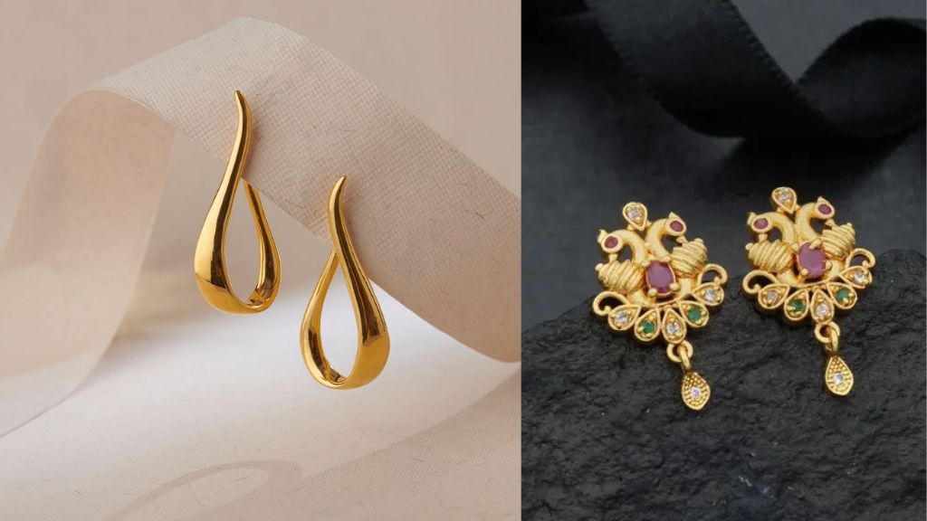 Gold Earrings for Girls
