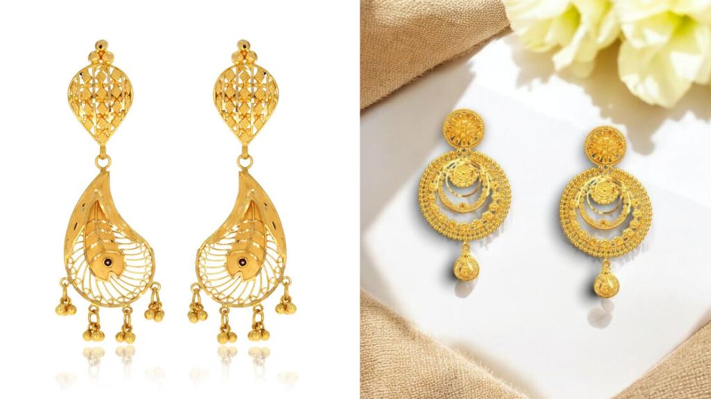 Gold Earrings for Girl