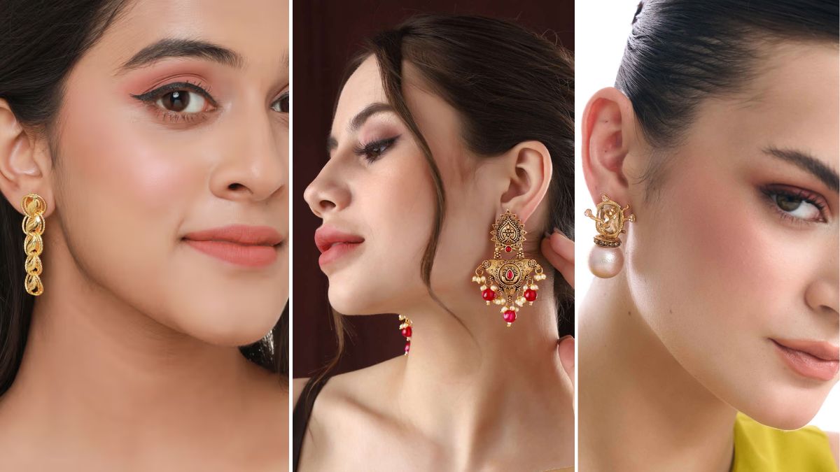 Gold Earrings for Girl