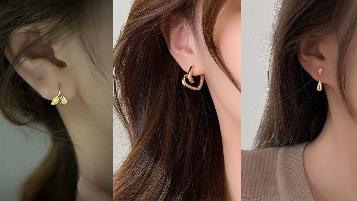 Gold Earrings Daily Use For Girls