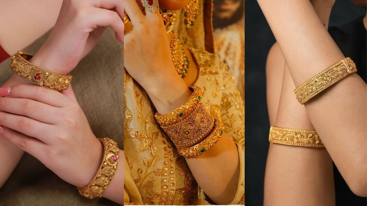Gold Plated Bangles Design