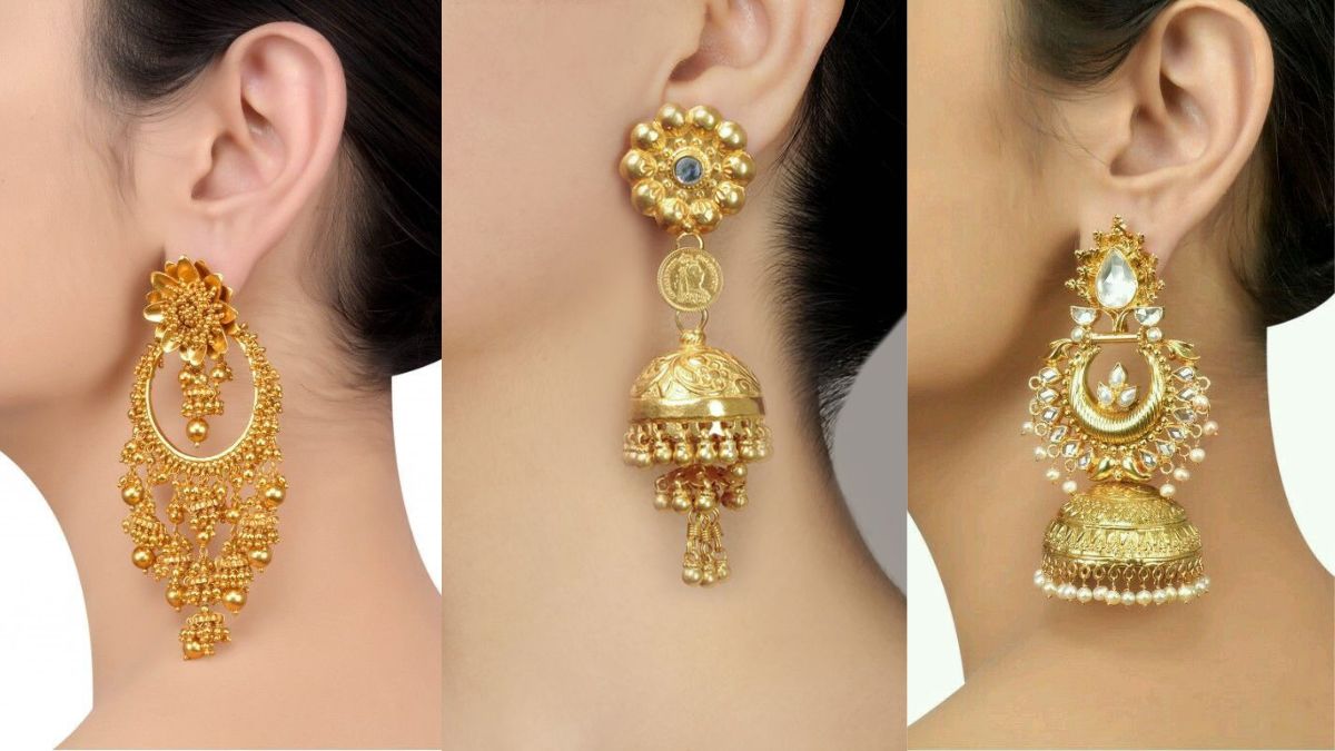 2 Layer Jhumka Design Gold