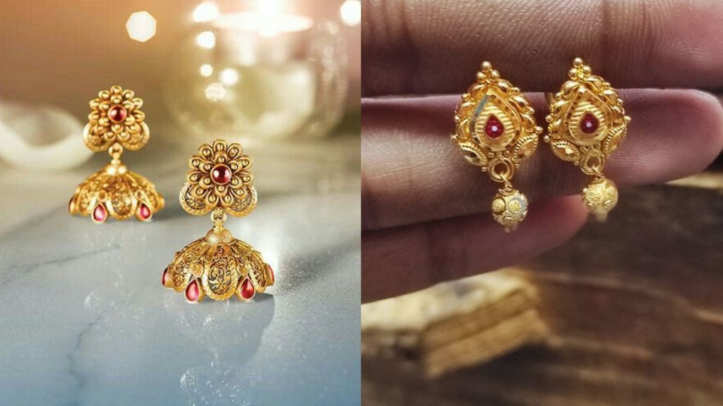 3 Gram Gold Earrings