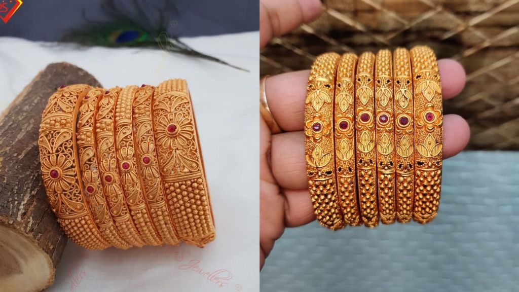 Gold Plated Bangles Design