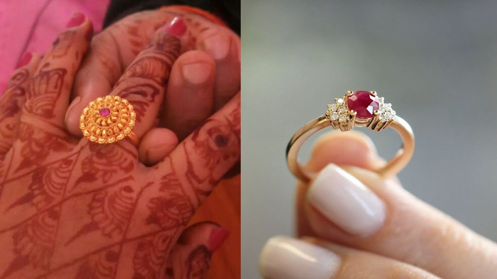 Gold Ring For Girls