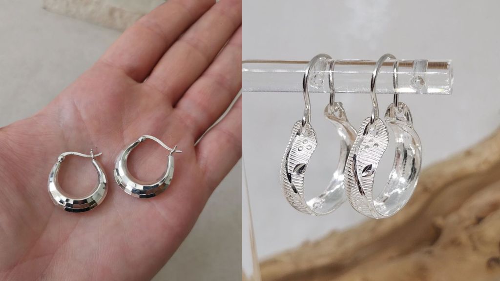 Silver Hoop Earrings