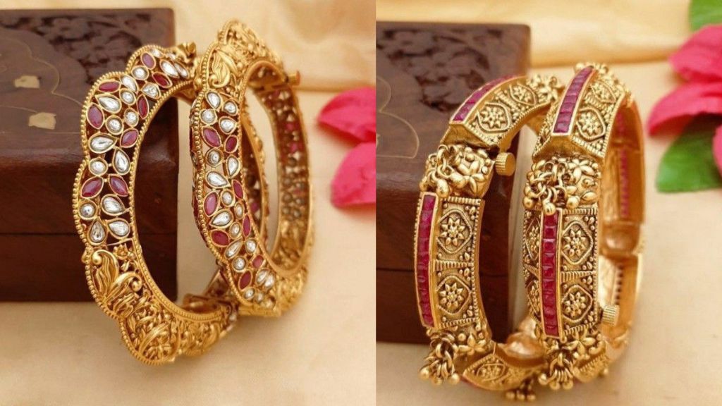 Gold Plated Bangles Design
