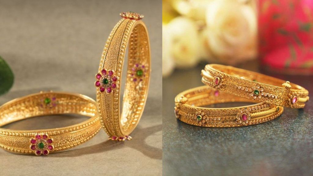 Gold Plated Bangles Design
