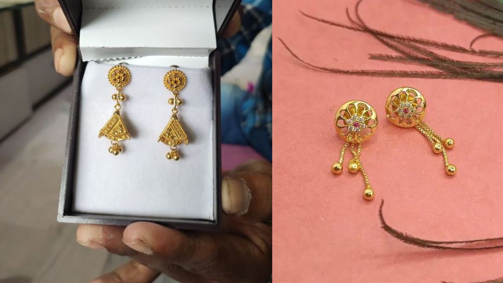 3 Gram Gold Earrings