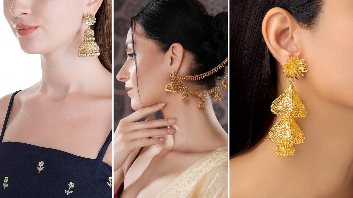 Gold Double Layer Jhumka