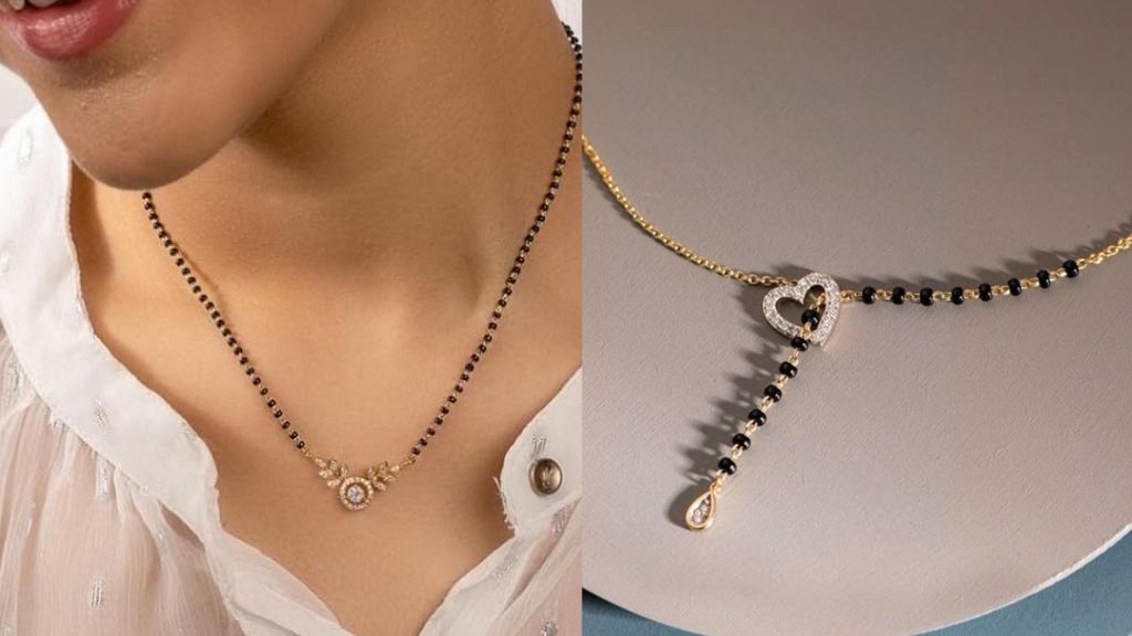 Black Beads Mangalsutra Gold