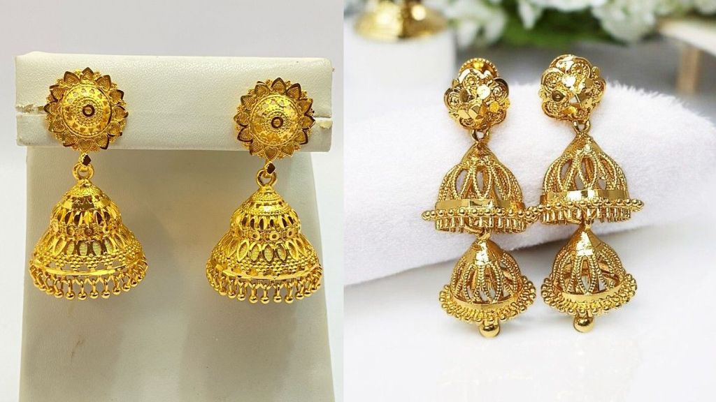 Gold Double Layer Jhumka