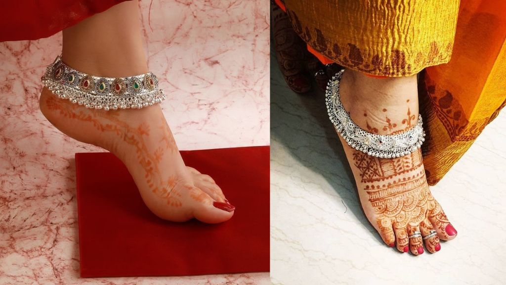 Heavy Payal Design Silver