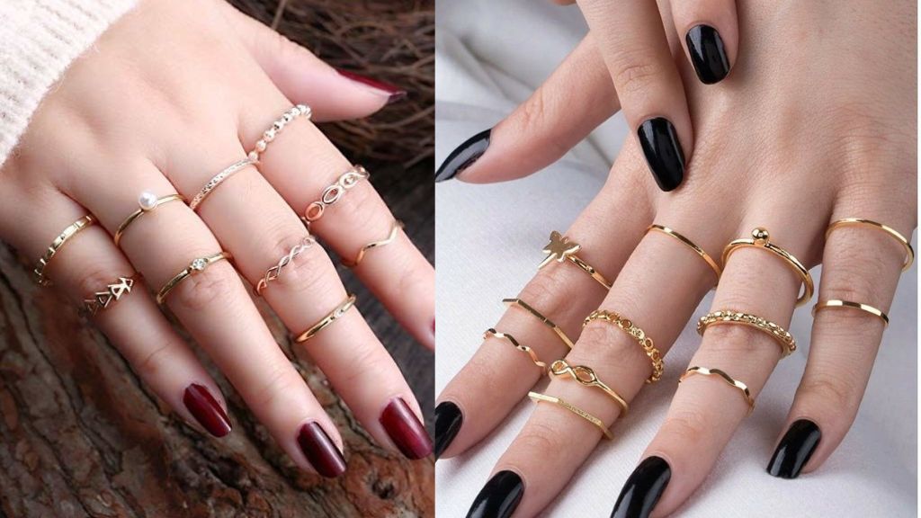Thin Gold Ring Design for Girl