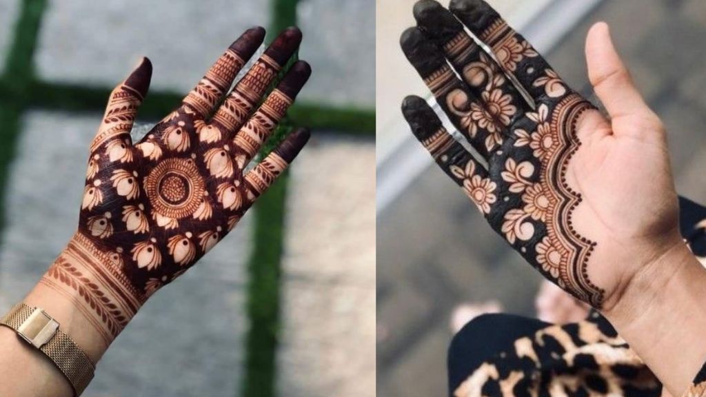 Thick Mehndi Design Easy