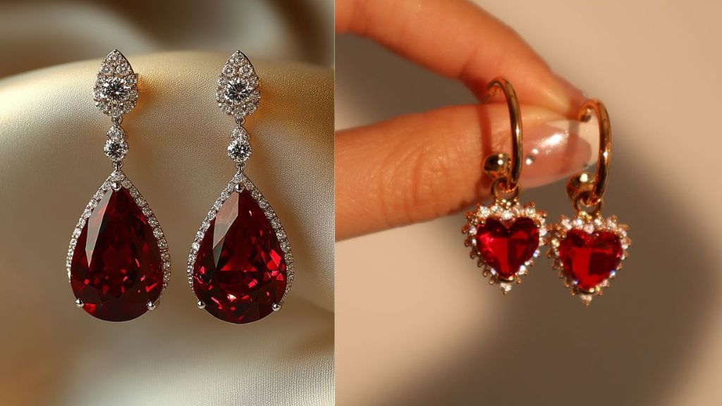 Red Stone Earrings