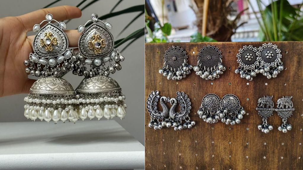 Oxidized Jhumka Designs