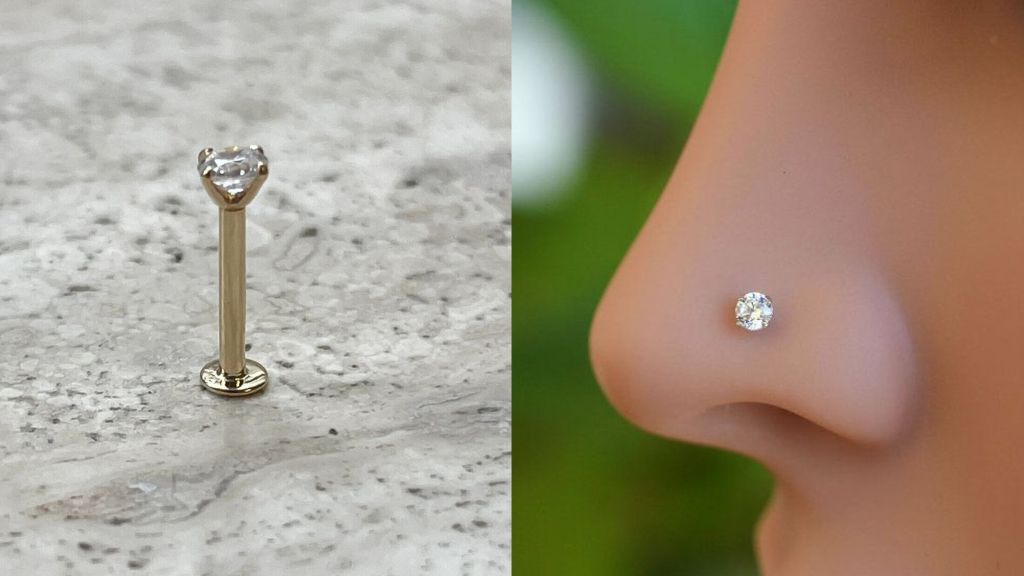Gold Nose Pin for Girls Small