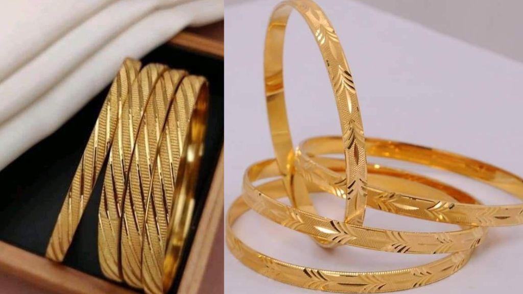 Gold Bangles for Women 14k