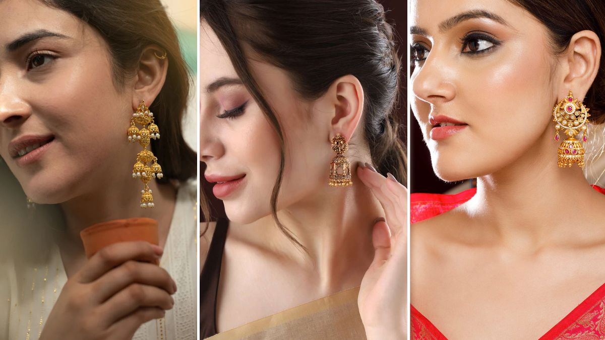 22k Gold Jhumka Design