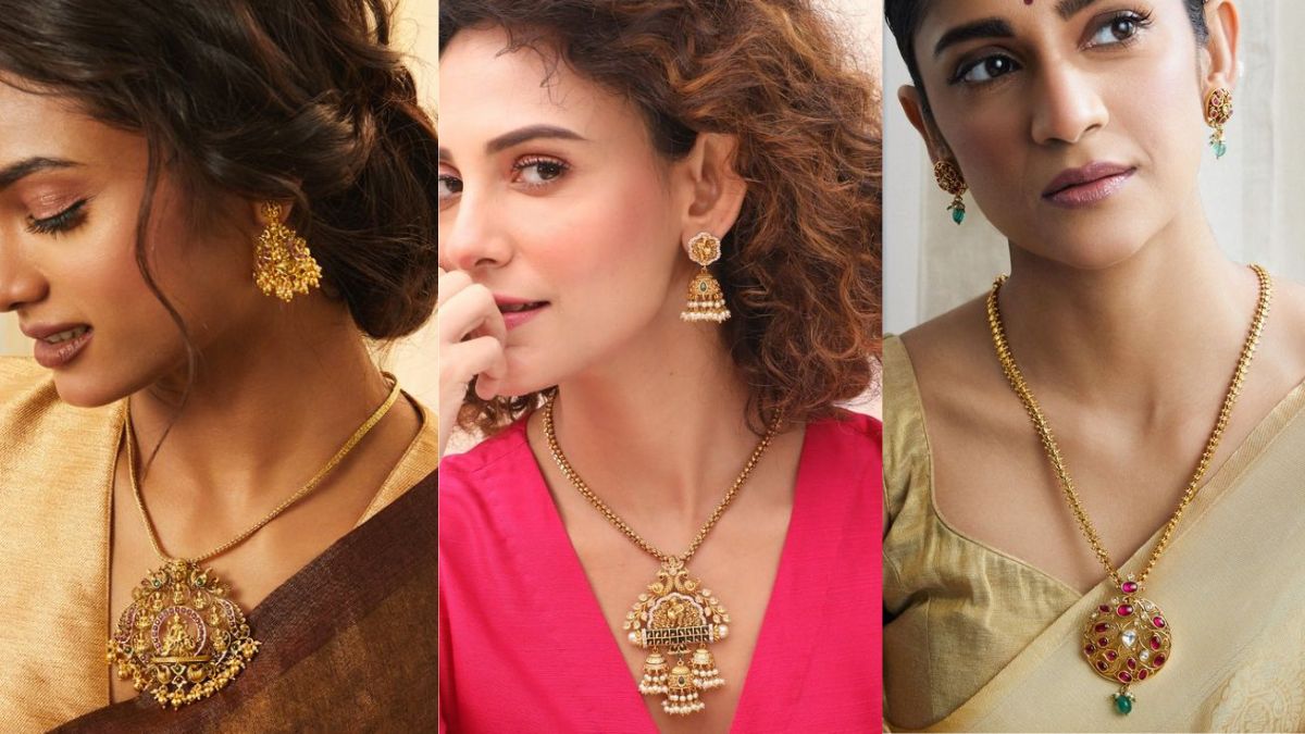 Gold Pendant Set for Women