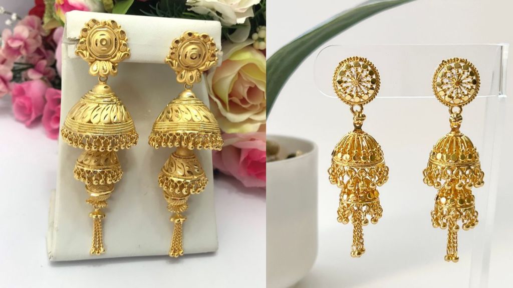 Gold Double Layer Jhumka