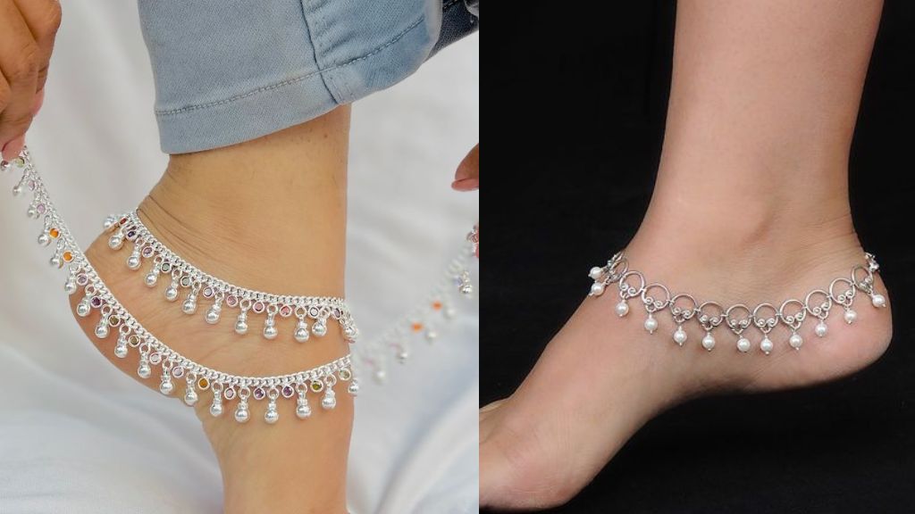Latest Silver Anklet Design