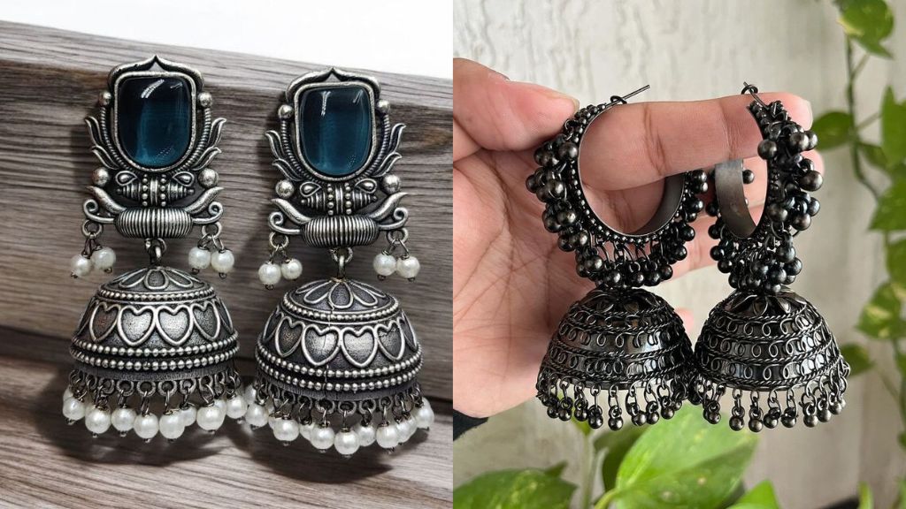 Oxidized Jhumka Designs