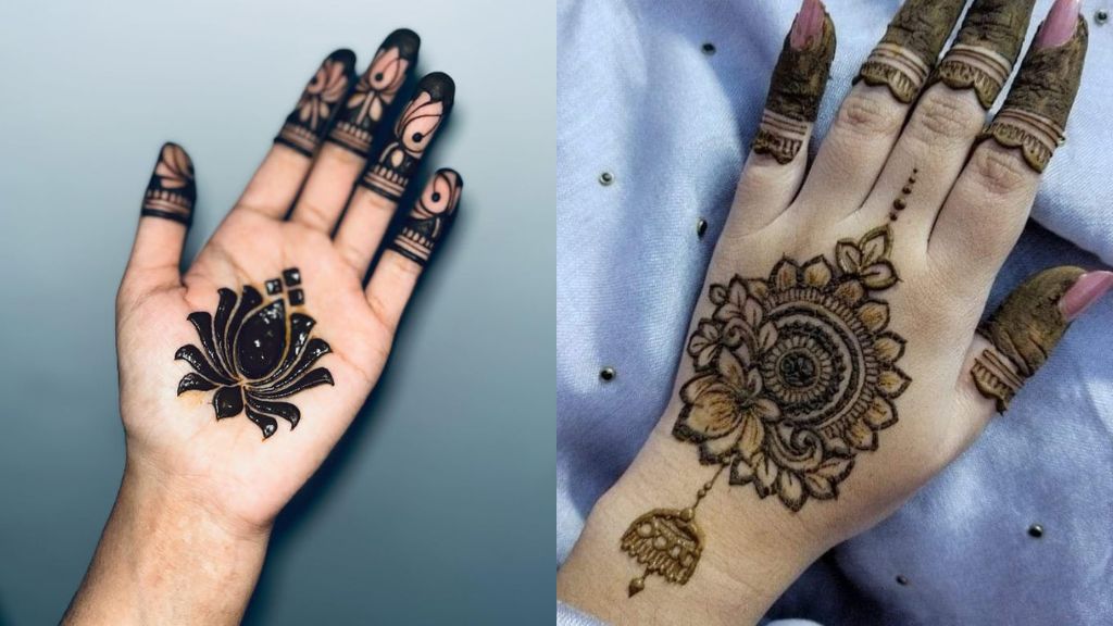 Thick Mehndi Design Easy