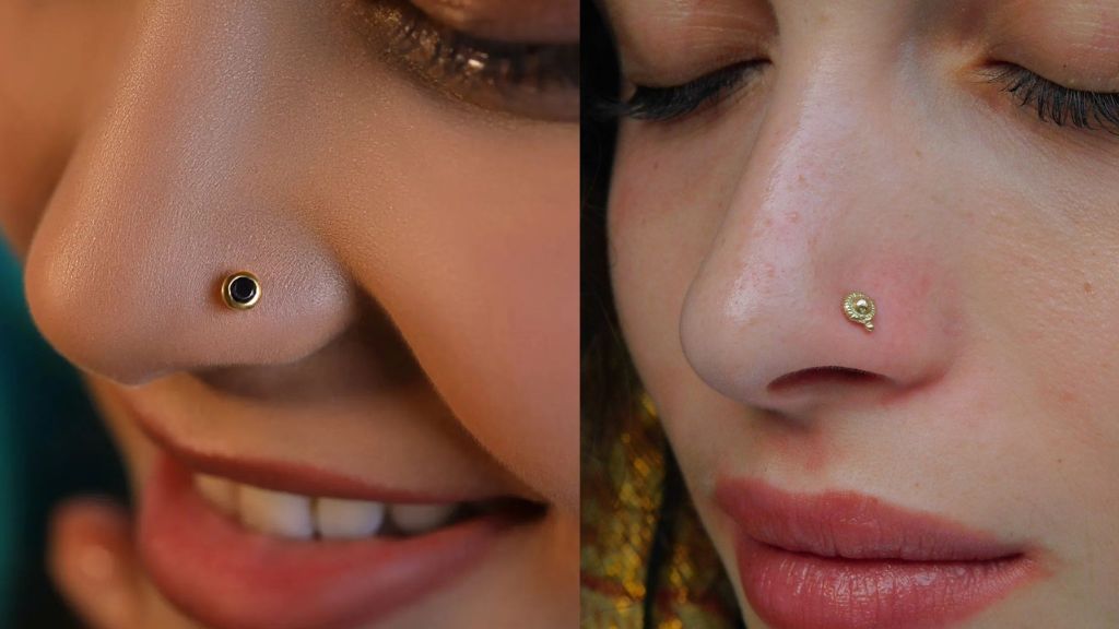 Gold Nose Pin for Girls Small