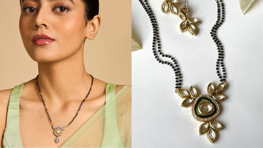 Black Beads Mangalsutra Gold