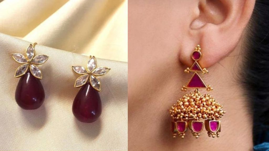 Red Stone Earrings