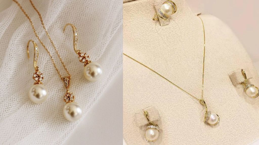 Gold Pendant Set for Women