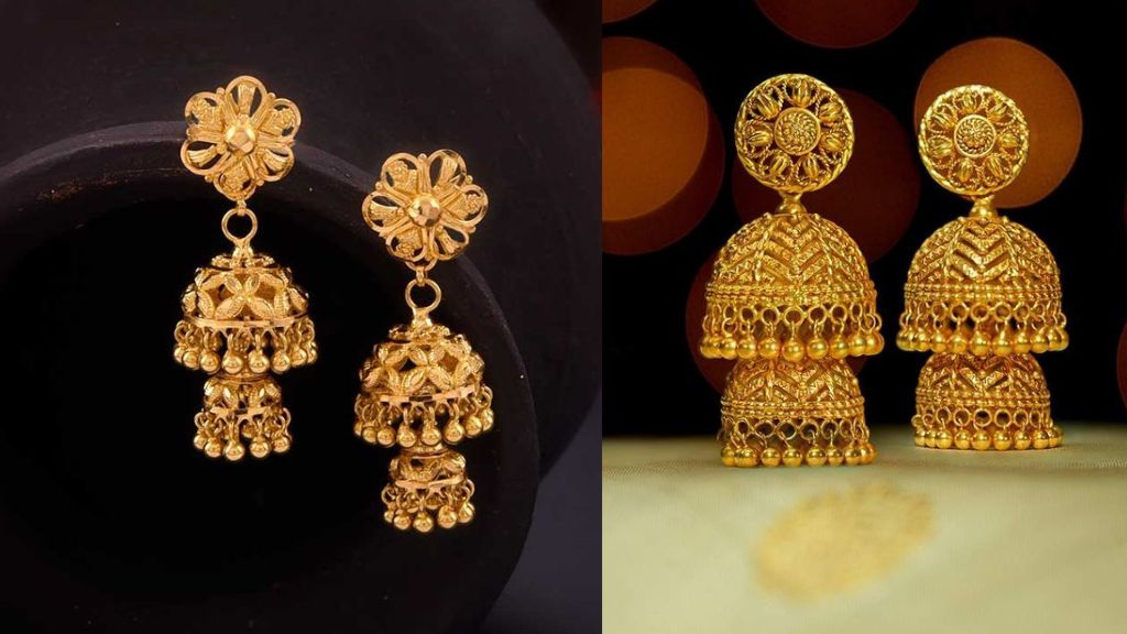 Gold Double Layer Jhumka