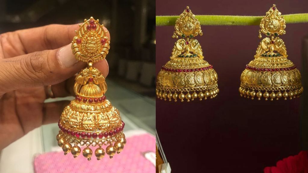 Latest Gold Jhumka Design