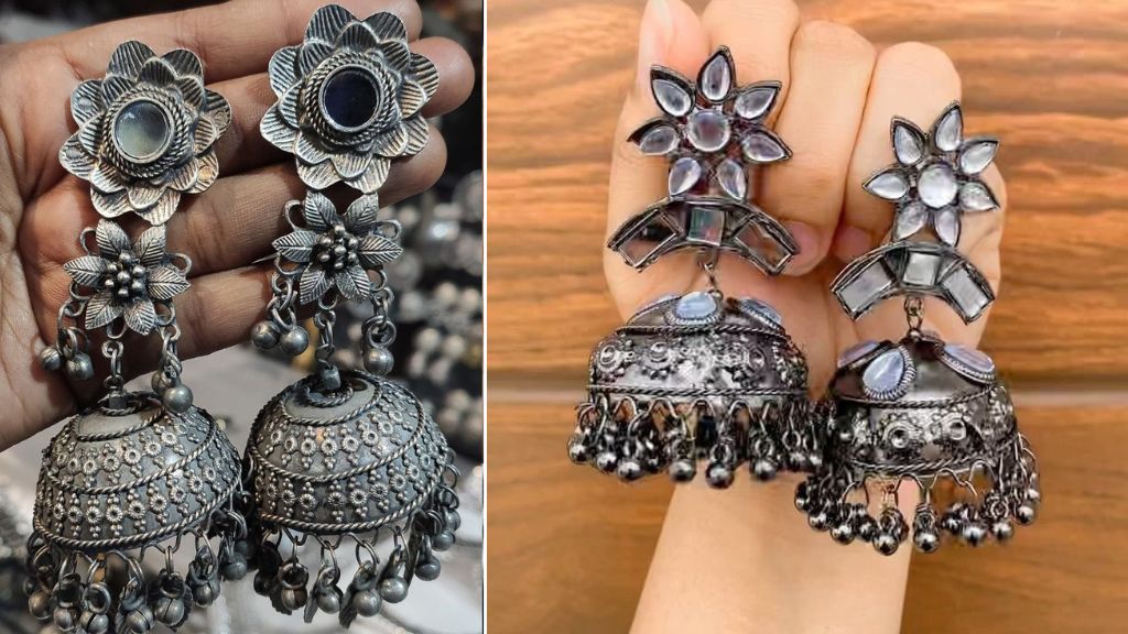 Oxidized Jhumka Designs