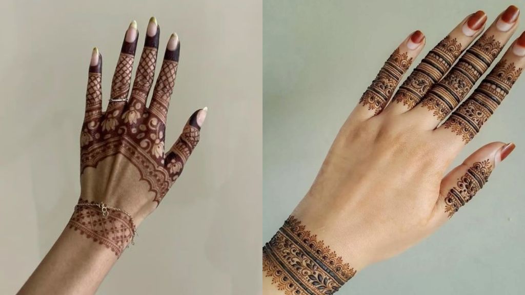 Thick Mehndi Design Easy