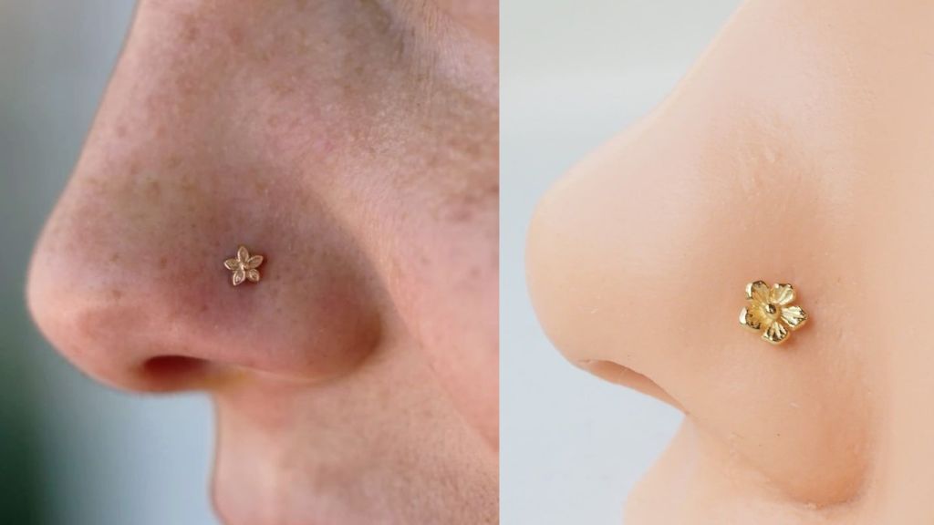 Gold Nose Pin for Girls Small