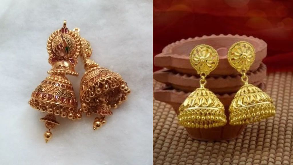 Gold Double Layer Jhumka