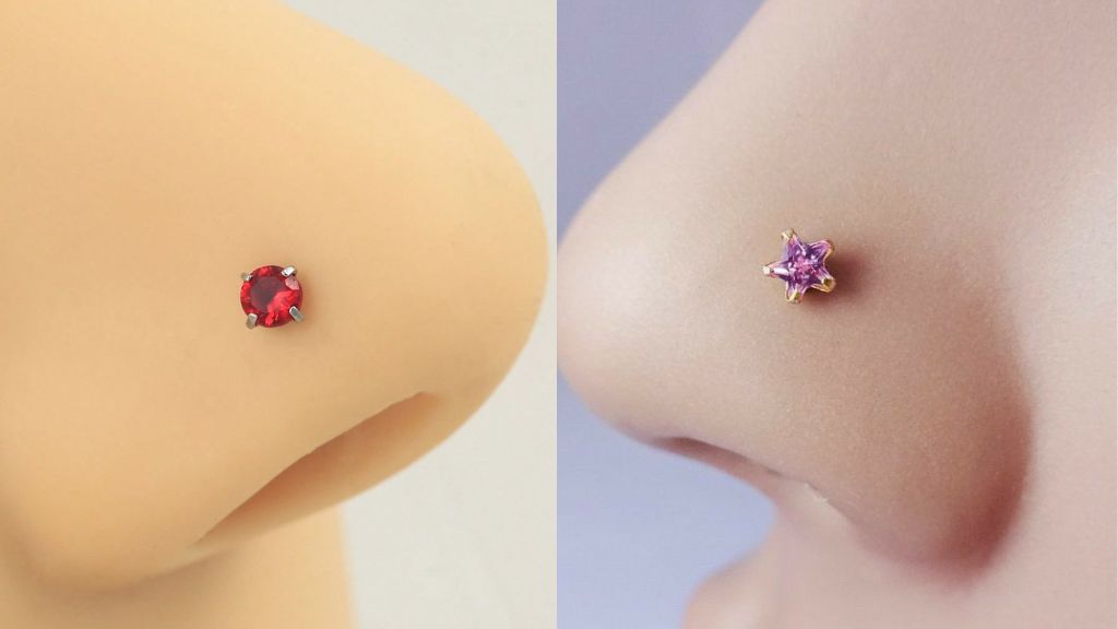 Gold Nose Pin for Girls Small