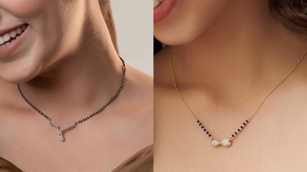 Black Beads Mangalsutra Gold