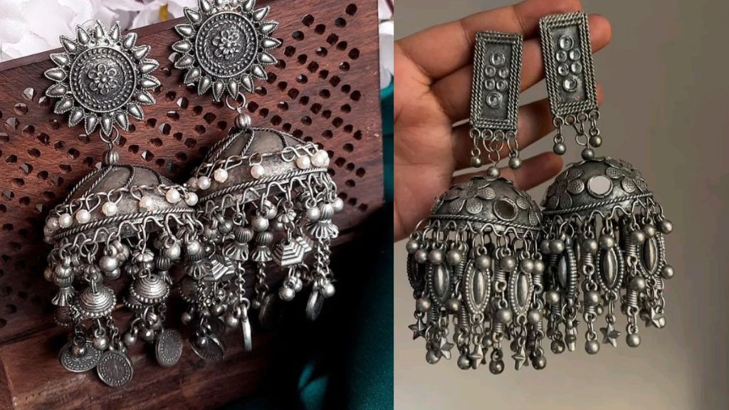 Oxidized Jhumka Designs