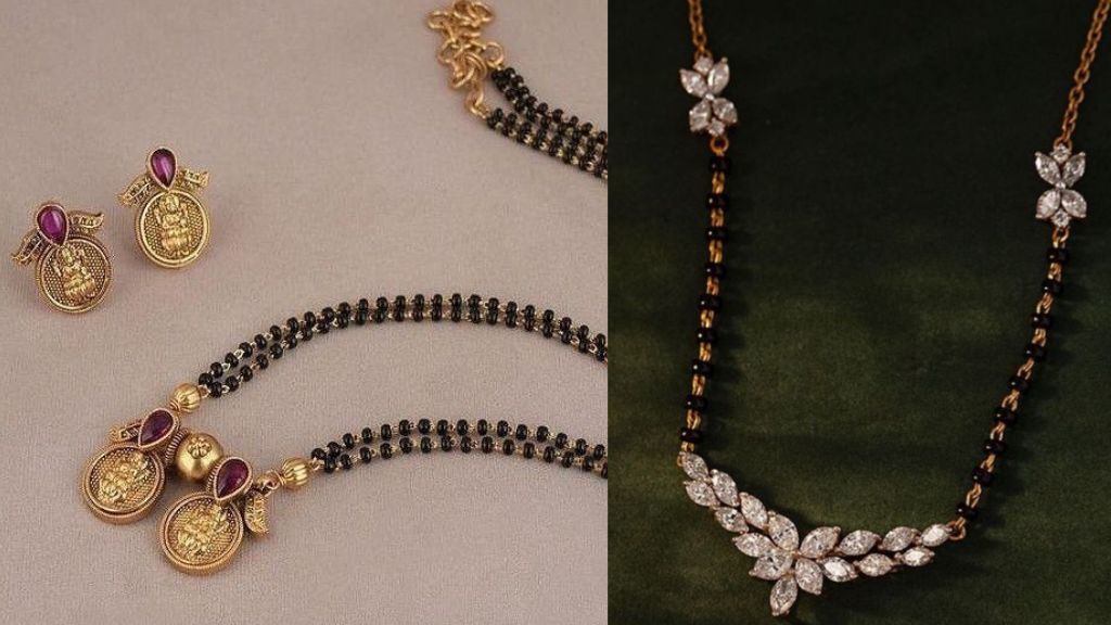 Crystal Mangalsutra Design