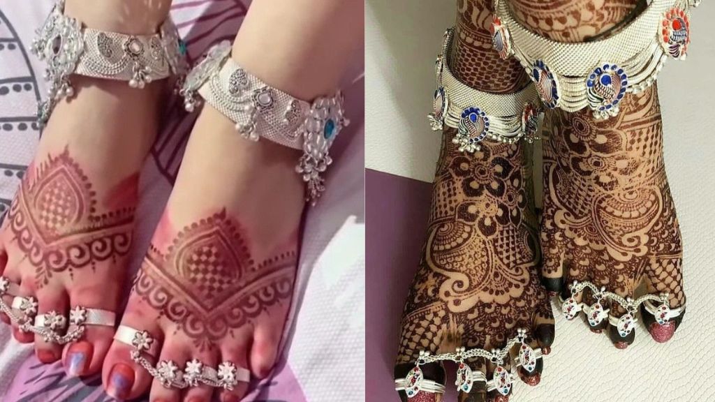 Heavy Payal Design Silver
