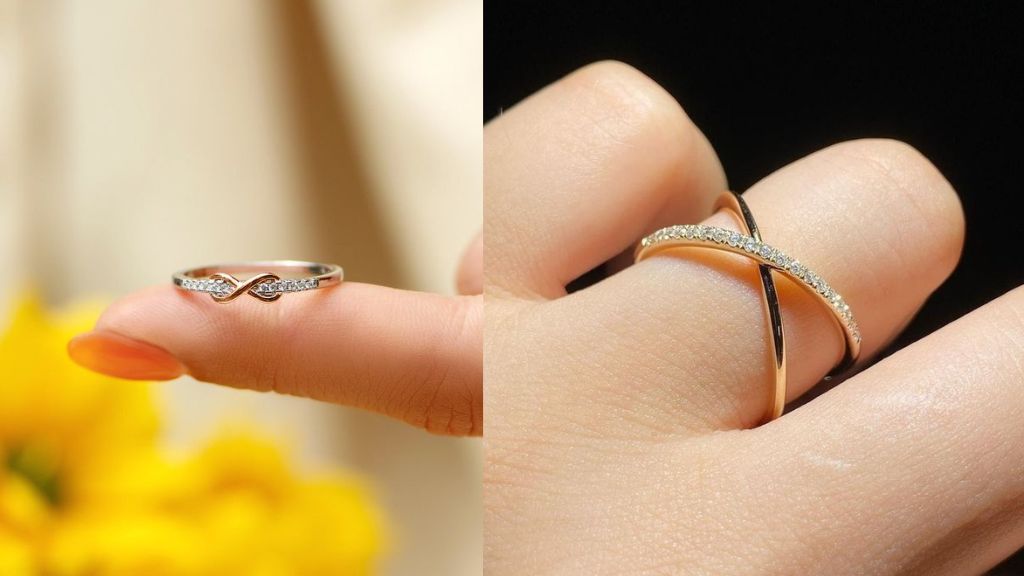 Thin Gold Ring Design for Girl