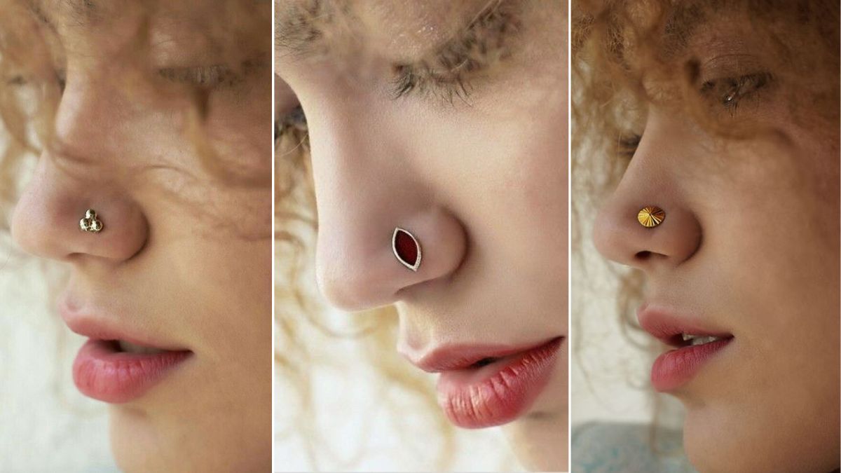 Gold Nose Pin for Girls Small